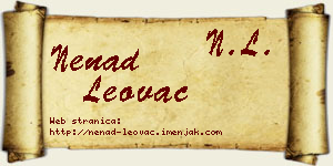 Nenad Leovac vizit kartica